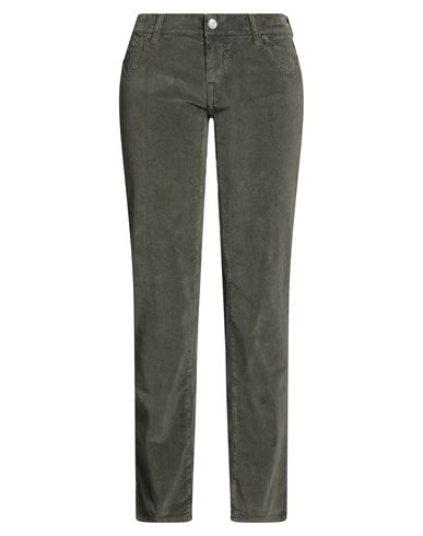 Jacob Cohёn Woman Pants Military Green Size 28 Cotton, Elastane In Green
