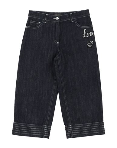 Dolce & Gabbana Toddler Girl Jeans Blue Size 5 Cotton In Black