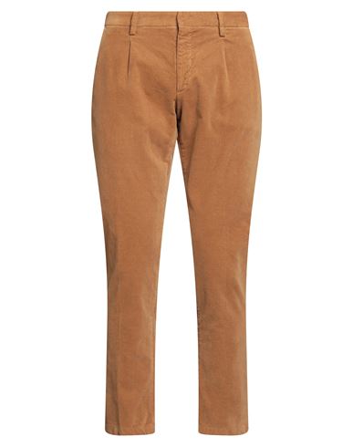 Paul Miranda Man Pants Camel Size 36 Cotton, Elastane In Brown