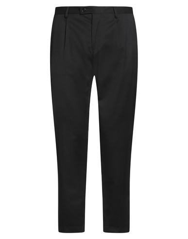 Paul Miranda Man Pants Black Size 36 Polyester, Wool, Elastane In Black