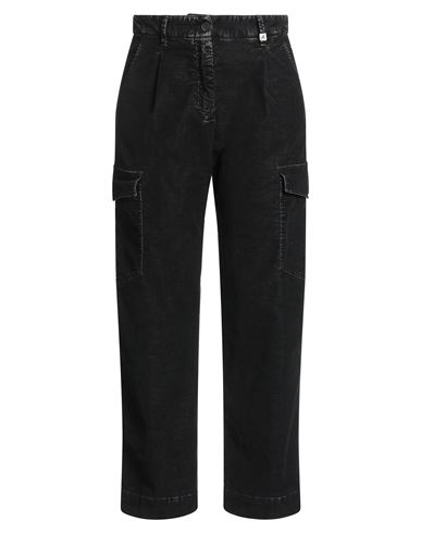 Myths Woman Pants Black Size 6 Cotton, Polyester, Elastane In Black