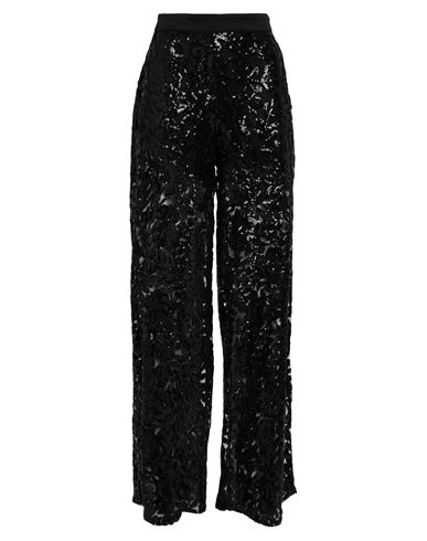 Giulia N Couture Woman Pants Black Size L Nylon In Black