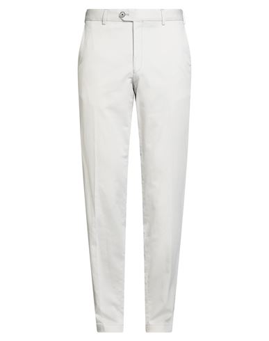 Hiltl Man Pants Light Grey Size 42 Cotton, Elastane In Gray