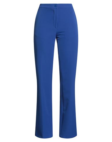 Revise Concept Woman Pants Blue Size 8 Polyester, Elastane In Blue