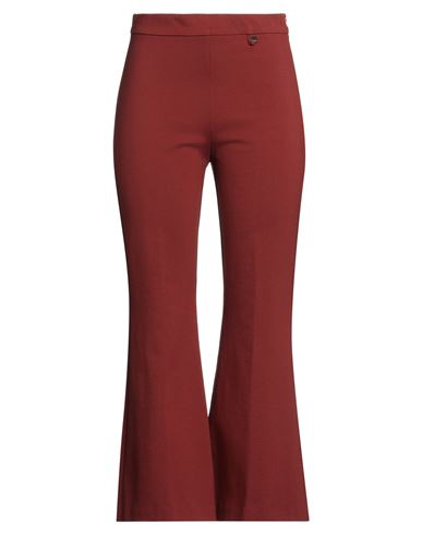 Luckylu  Milano Luckylu Milano Woman Pants Rust Size 10 Viscose, Polyamide, Elastane In Red
