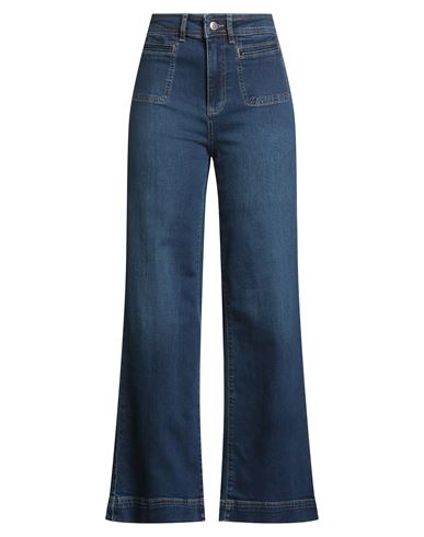 Surkana Woman Jeans Blue Size M Cotton, Elastane In Blue