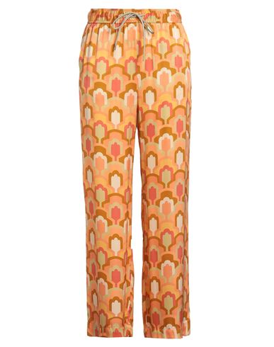 Seventy Venezia Woman Pants Apricot Size 8 Viscose In Orange
