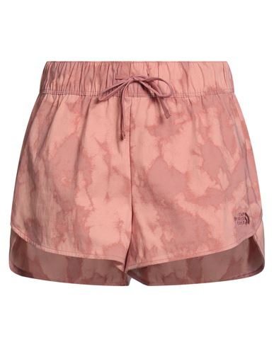 The North Face Woman Shorts & Bermuda Shorts Antique Rose Size L Nylon, Elastane, Polyester In Red
