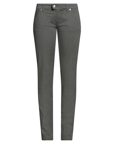 Jacob Cohёn Woman Pants Grey Size 28 Cotton, Elastane In Gray