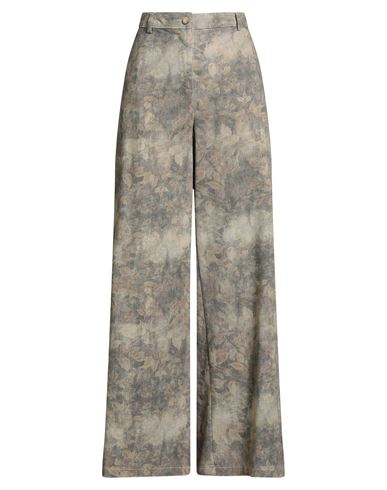 King Kong Woman Pants Beige Size 8 Cotton, Elastane In Nude
