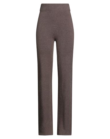Kontatto Woman Pants Taupe Size Onesize Viscose, Polyester, Polyamide In Gray