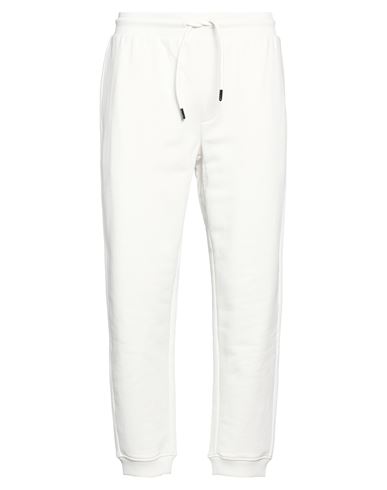 Armani Exchange Man Pants Off White Size L Cotton, Elastane