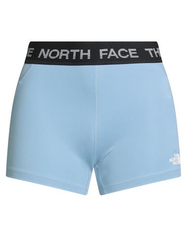 The North Face Woman Shorts & Bermuda Shorts Sky Blue Size L Polyester, Elastane