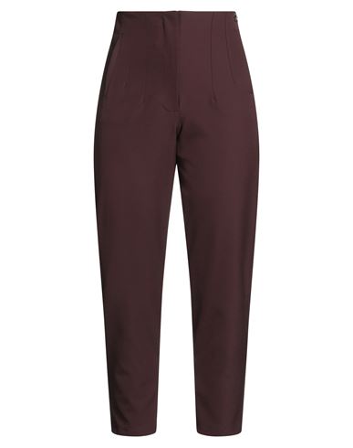 Souvenir Woman Pants Chocolate Brown Size S Nylon, Elastane In Purple
