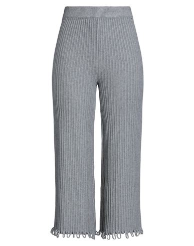 White Wise Woman Pants Grey Size L Viscose, Modal, Nylon In Gray