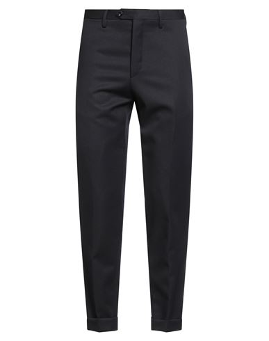 Drumohr Man Pants Midnight Blue Size 40 Virgin Wool In Blue