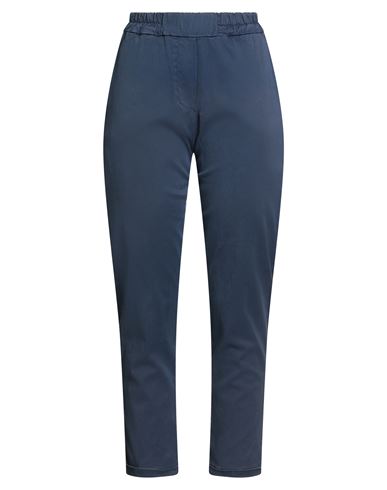 Siste's Woman Pants Navy Size 10 Tencel, Cotton, Elastane In Multi