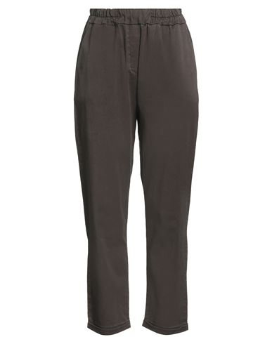 Siste's Woman Pants Chocolate Brown Size 8 Tencel, Cotton, Elastane In Multi