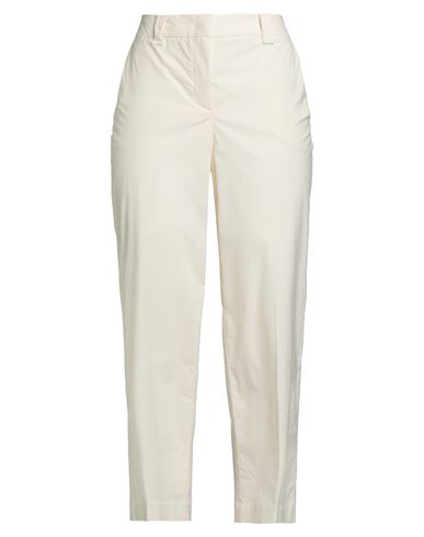 Via Masini 80 Woman Pants Off White Size 6 Cotton, Elastane In White