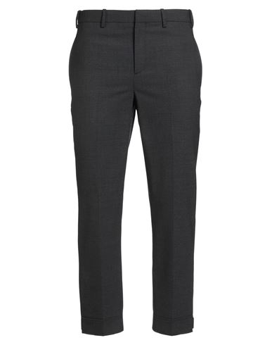 Neil Barrett Man Pants Grey Size 36 Polyester, Virgin Wool, Elastane In Black