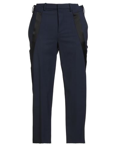 Neil Barrett Man Pants Navy Size 34 Polyester, Virgin Wool, Elastane In Blue