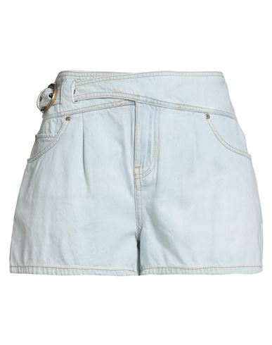 Pinko Woman Denim Shorts Blue Size 8 Polyester, Cotton In Blue