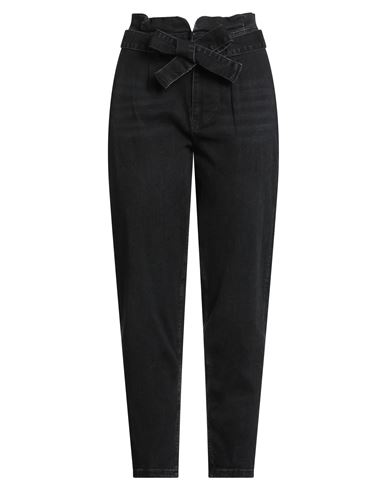 Guess Woman Jeans Black Size 30 Cotton, Elastane In Black