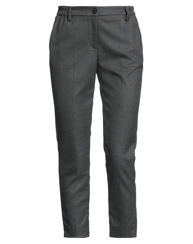 White Wise Woman Pants Charcoal Size 12 Polyester, Viscose, Elastane In Gray