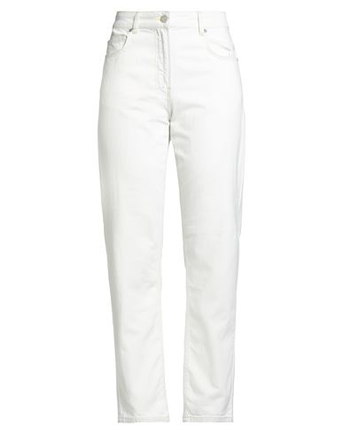 Alessia Santi Woman Jeans Off White Size 28 Cotton In White