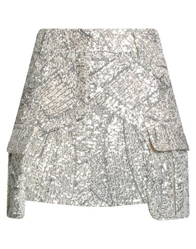 Aniye By Woman Mini Skirt Cream Size 6 Polyester, Elastane In White