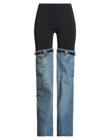 Coperni Woman Jeans Blue Size 6 Polyamide, Polyester In Black