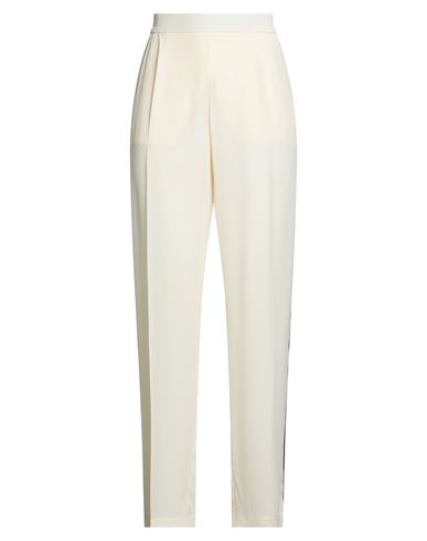 N°21 Woman Pants Ivory Size 6 Acetate, Silk In White