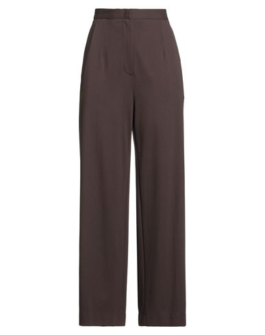 Harris Wharf London Woman Pants Chocolate Brown Size 6 Viscose, Polyamide, Elastane In Brown