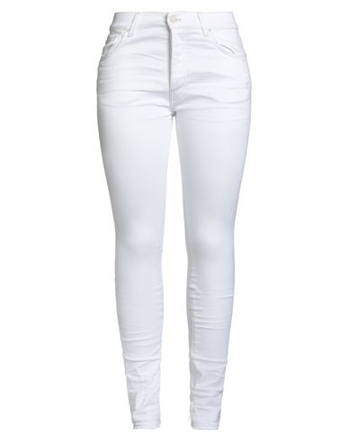 Amiri Woman Jeans White Size 31 Cotton, Elastomultiester, Elastane