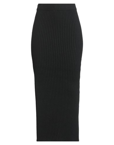 Haveone Woman Maxi Skirt Black Size Onesize Polyamide, Wool, Viscose, Cashmere In Black