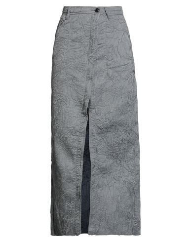 White Sand Woman Maxi Skirt Grey Size 6 Polyester, Cotton In Multi