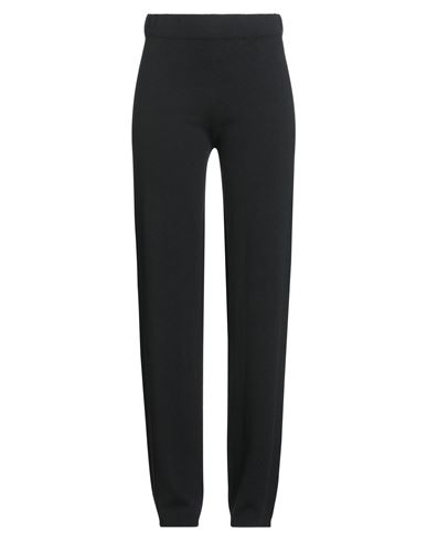 Kangra Cashmere Kangra Woman Pants Black Size 4 Merino Wool, Silk, Cashmere In Black