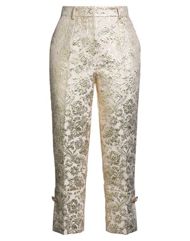 Dolce & Gabbana Woman Pants Blush Size 10 Polyester, Polyamide, Metallic Polyester In Multi