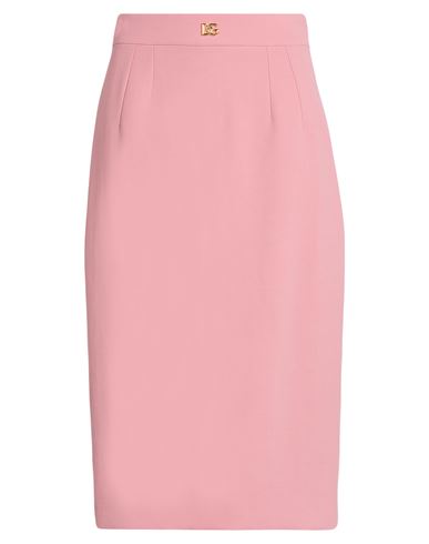 Dolce & Gabbana Woman Midi Skirt Pink Size 8 Virgin Wool