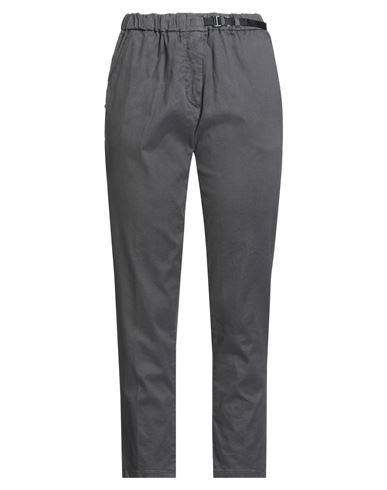 White Sand Woman Pants Charcoal Size 8 Cotton, Tencel, Silk, Elastane In Gray