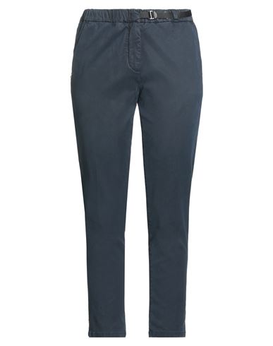 White Sand Woman Pants Midnight Blue Size 6 Cotton, Tencel, Silk, Elastane In Blue