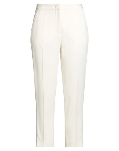 Aspesi Woman Pants Cream Size 8 Acetate, Viscose In White