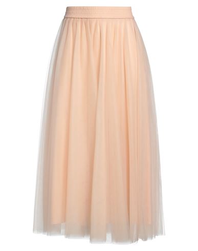 Fabiana Filippi Woman Maxi Skirt Apricot Size 8 Polyamide In Orange
