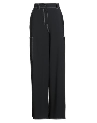 Sunnei Woman Pants Black Size M Polyester, Virgin Wool, Elastane In Black