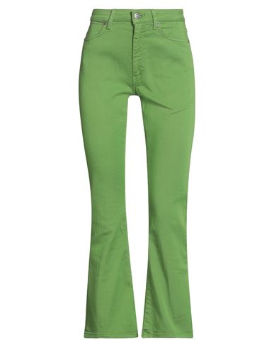 Dondup Woman Jeans Green Size 28 Cotton, Elastomultiester, Elastane In Green