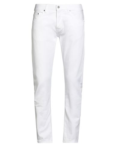 Dondup Man Pants White Size 33 Cotton In White