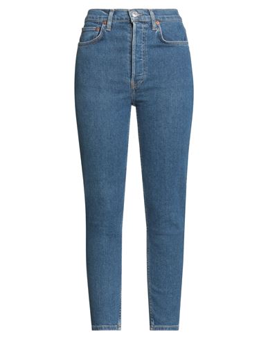 Re/done Woman Jeans Blue Size 24 Cotton, Polyester, Elastane In Blue