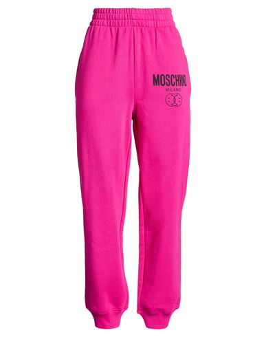 Moschino Couture X Smiley World Woman Pants Fuchsia Size 6 Cotton In Pink