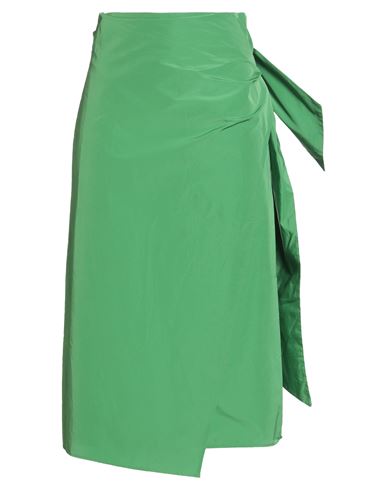 Weekend Max Mara Woman Midi Skirt Green Size 4 Polyester, Cotton In Green