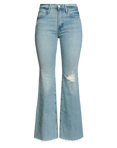 Frame Woman Jeans Blue Size 31 Organic Cotton, Elastane In Blue